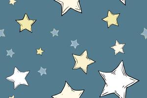 Samolepící tapeta vesmírné hvězdičky s modrým pozadím