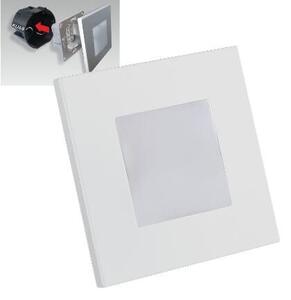 STEP LIGHT schodišťové svítidlo LED 1W 60lm 4000K 8,6cm hranaté IP20, bílé