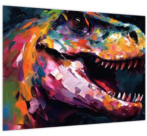 Obraz - Dinosaurus, malba (70x50 cm)