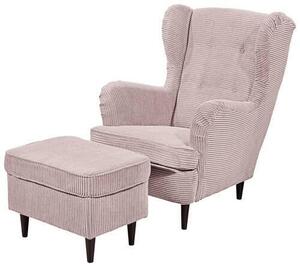 KŘESLO UŠÁK, textil, růžová MID.YOU - Online Only křesla & taburety, Online Only