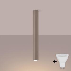Brilagi - LED Bodové svítidlo CRESTO 1xGU10/10W/230V 60 cm taupe