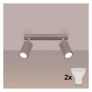 Brilagi - LED Bodové svítidlo CRESTO 2xGU10/10W/230V taupe