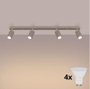 Brilagi - LED Bodové svítidlo CRESTO 4xGU10/10W/230V taupe