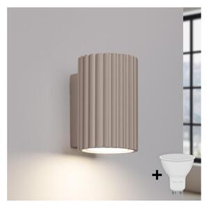 Brilagi - LED Nástěnné svítidlo CRESTO 1xGU10/10W/230V 10 cm taupe