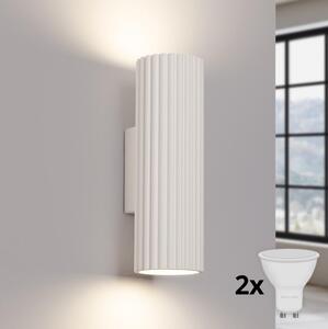 Brilagi - LED Nástěnné svítidlo CRESTO 2xGU10/10W/230V 20 cm krémová