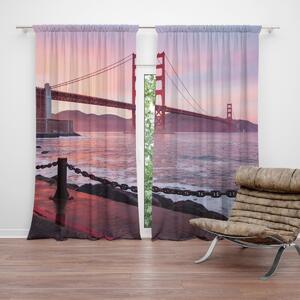 Sablio Závěs Golden Gate: 2ks 140x250cm