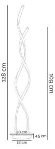 ONLI - LED Stojací lampa DAFNE LED/38W/230V 4000K černá