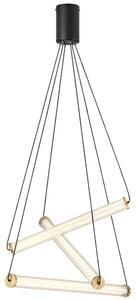Nova Luce Skleněné závěsné LED světlo Eliot 55 cm