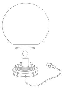 Eglo 98108 - LED RGBW Venkovní lampa MONTEROLO-C LED/9W/230V IP65 pr.600