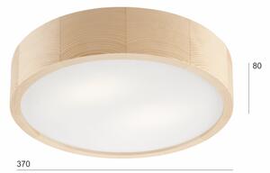 Stropní svítidlo NATURAL 2xE27/60W/230V pr. 37,5 cm borovice