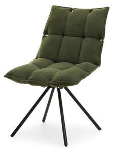 Designová otočná židle CALIDO - zelená / černá