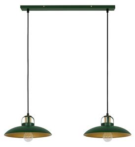 Brilagi - LED Lustr na lanku FLAMENGO 2xE27/60W/230V zelená