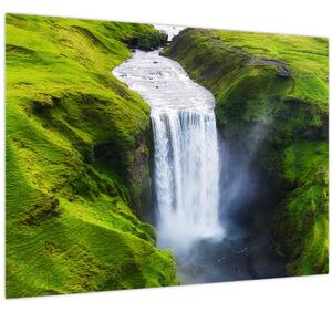 Obraz - Vodopád Skogafoss (70x50 cm)