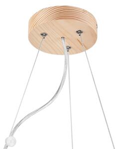 Lustr na lanku NATURAL 3xE27/60W/230V pr. 47 cm borovice