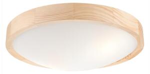Stropní svítidlo NATURAL SLIM 2xE27/60W/230V pr. 37 cm borovice