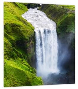 Obraz - Vodopád Skogafoss (30x30 cm)