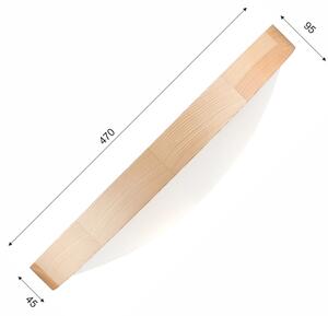Stropní svítidlo NATURAL SLIM 3xE27/60W/230V pr. 47 cm borovice
