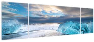 Obraz - Diamantová pláž (170x50 cm)
