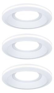 P 92248 LED vestavné svítidlo Sormus 3ks sada IP65 kruhové 100mm 3x4,8W / 1,5W / 230V 3000K bílá - PAULMANN