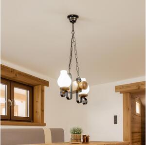 Brilagi - Lustr na řetězu RUSTIC 2xE14/40W/230V buk/ořech