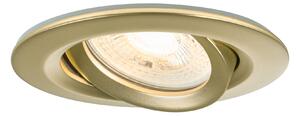 P 92403 Vestavné svítidlo Nova Plus IP65 kruhové 93mm 30° GU5,3 / GU10 max. 35W 230/12V stmívatelné zlatá mat - PAULMANN