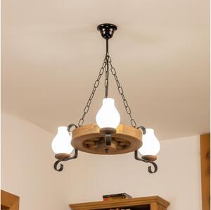 Brilagi - Lustr na řetězu ROATA 3xE14/40W/230V buk