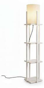 Stojací lampa s poličkami NORA 1xE27/40W/230V bílá