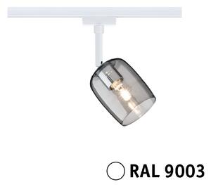 P 95700 URail lištový spot Blossom G9 max. 10W 230V bílá/kouřové sklo - PAULMANN