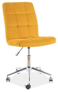 Kancelářská židle Q-020 Velvet, Curry Bluvel 68