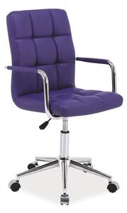 Kancelářská židle Q-022, fialová ekokůže