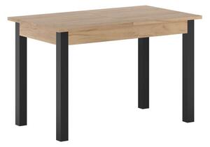 Rozkládací jídelní stůl 120(160)x67 cm KONIAS - zlatý dub craft / černý