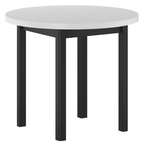 Kulatý jídelní stůl 90 cm LIRIDON - bílý / černý