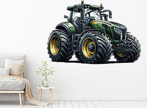 Zelený traktor arch 75 x 51 cm