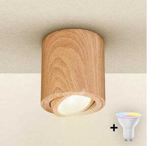 Brilagi - LED RGBW Stmív. bodové svítidlo MIA 1xGU10/4,8W/230V 84x80 mm hnědá