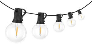 Ecolite Párty řetěz EUG40 řetěz LED, 3000K, E12, 25x0,5W, IP44, 15m+5m