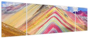 Obraz - Duhová hora, Peru (170x50 cm)