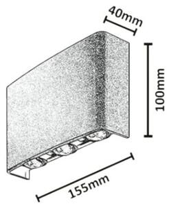Rabalux 77192 - LED Ven. nástěnné svítidlo PORTEL 5W/230V 2000/2700/4000K IP65