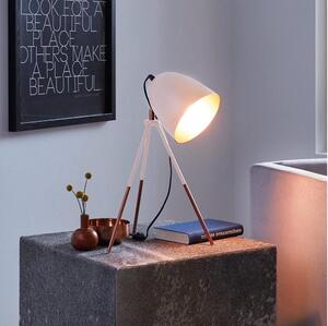 Eglo 49727 - Stolní lampa CHESTER 1xE27/60W/230V bílá/měděná