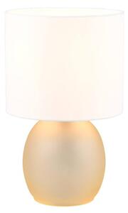Stolní lampa VELA bílá/žlutá