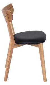 Jídelní židle z dubového dřeva s černým sedákem Arch - Bonami Essentials