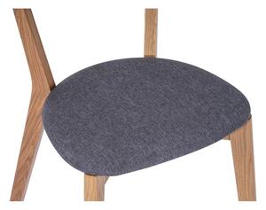 Jídelní židle z dubového dřeva s šedým sedákem Arch - Bonami Essentials