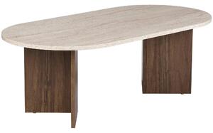 KONFERENČNÍ STOLEK, barvy vlašských ořechů, slonovinová, kompozitní dřevo, 119/40/60 cm MID.YOU - Online Only konferenční stolky, Online Only