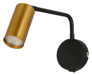 Nástěnná lampička TINA 1xGU10/15W/230V černá/zlatá