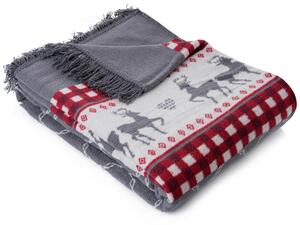 PLÉD, bavlna (recyklovaná), 180/220 cm X-Mas - Deky, Online Only