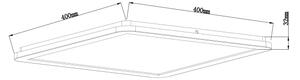 Globo 41563-24B - LED Koupelnové stropní svítidlo SAPANA LED/24W/230V IP44 černá