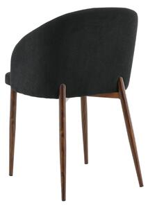 Jídelní židle Arch, 2ks, černá, S48,5xD55xV83