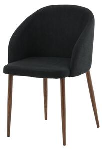 Jídelní židle Arch, 2ks, černá, S48,5xD55xV83