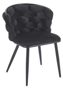 Designová jídelní židle EVANDOR - černá