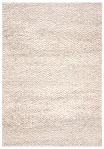 Makro Abra Kusový koberec vlněný CASTOR CTO-01 béžový krémový Rozměr: 80x150 cm
