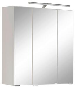 ZRCADLOVÁ SKŘÍŇKA, bílá, bílá, 60/64/20 cm Held - Koupelnové série, Online Only
